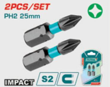 TOTAL DARBELİ PH2X25MM BİTS UCU 