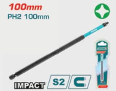 TOTAL DARBELİ PH2X100MM BİTS UCU 