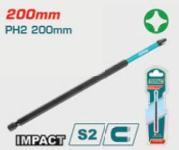TOTAL DARBELİ PH2X200MM BİTS UCU