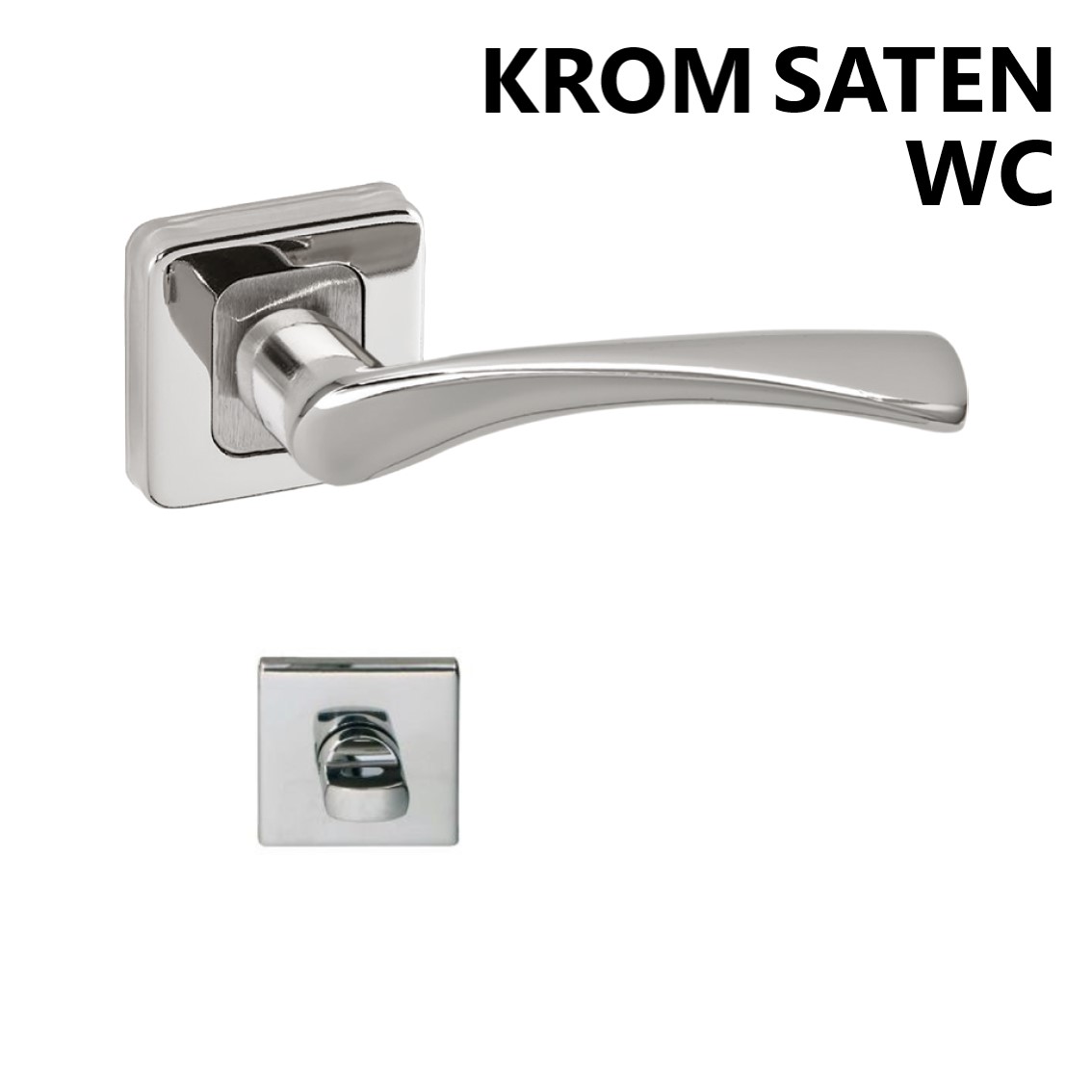 ALÜ. LERZAN  KARE ROZETLİ KROM SATEN  WC