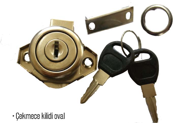 BAY-TEC OVAL ÇEKMECE KİLİDİ