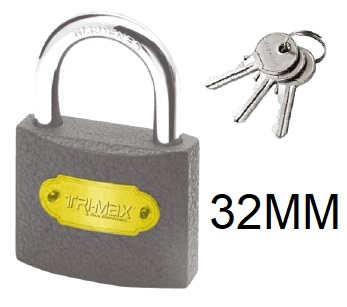 TRİ-MAX 32 MM GRİ ASMA KİLİT