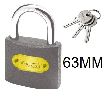 TRİ-MAX 63 MM GRİ ASMA KİLİT
