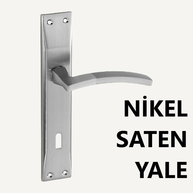 ALÜ. FATİH FLORYA AYNALI NİKEL SATEN YALE KAPI KOL...