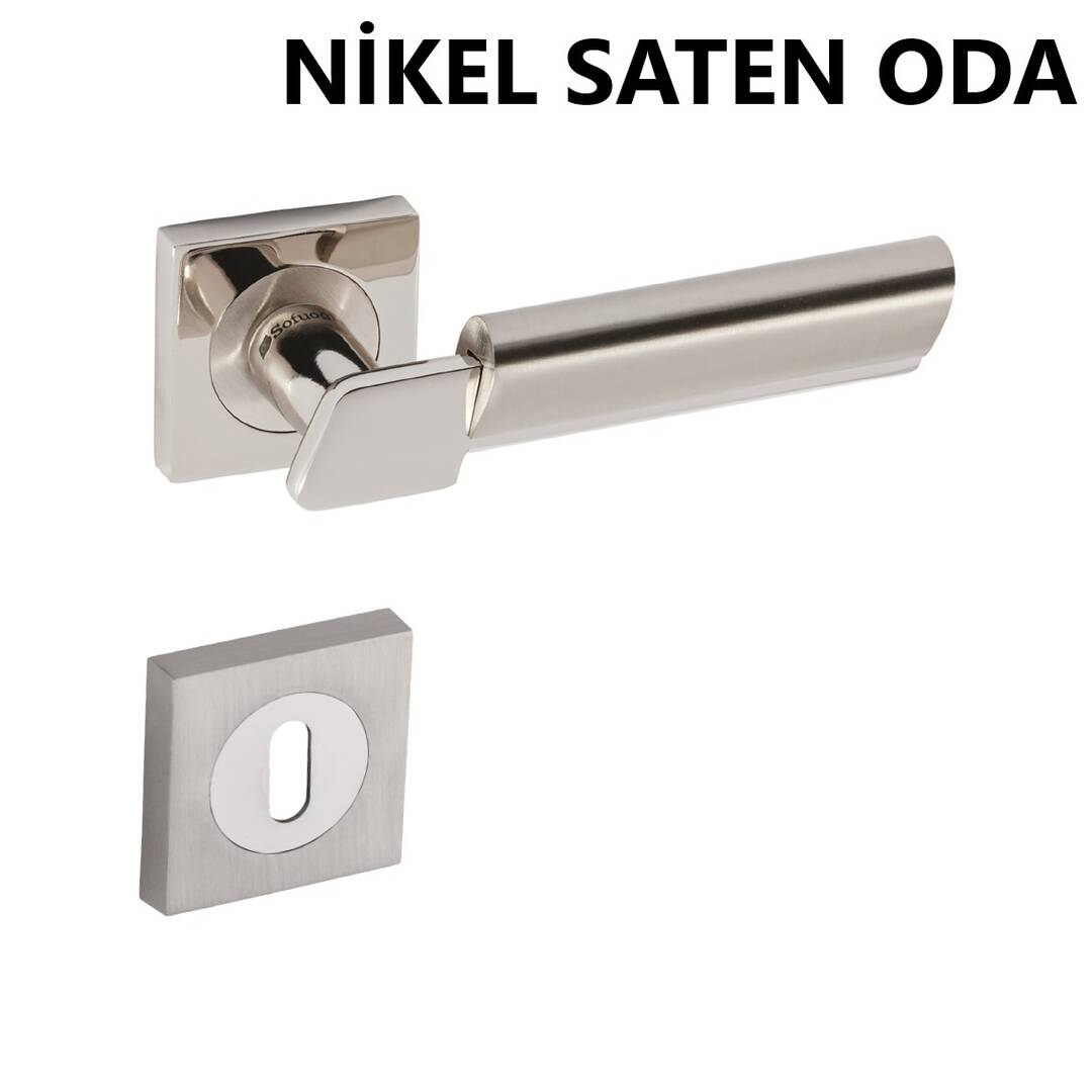 SOFUOĞLU ZAMAK LİNDA KARE ROZETLİ NİKEL   SATEN OD...
