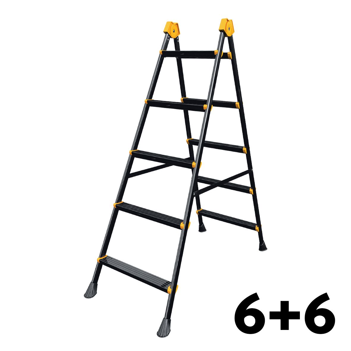 SGS 6+6 BASAMAKLI METAL MERDİVEN (DOUBLESTEP)