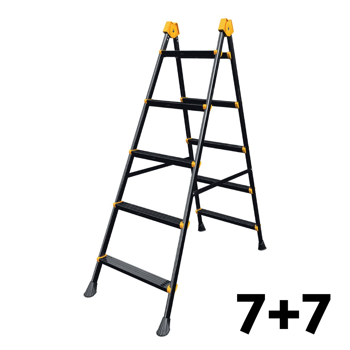 SGS 7+7 BASAMAKLI METAL MERDİVEN (DOUBLESTEP)