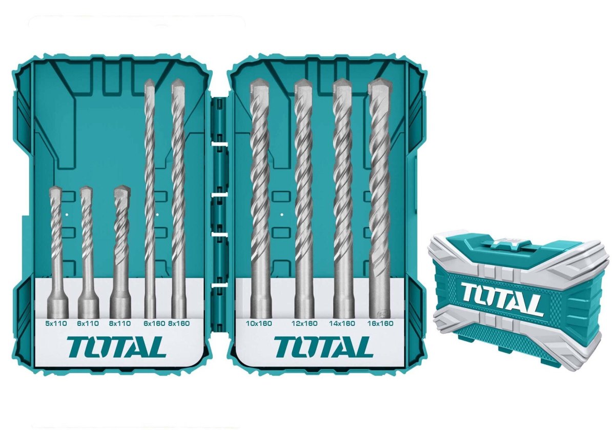 TOTAL 9 LU SDS PLUS KIRICI MATKAP UCU SETİ