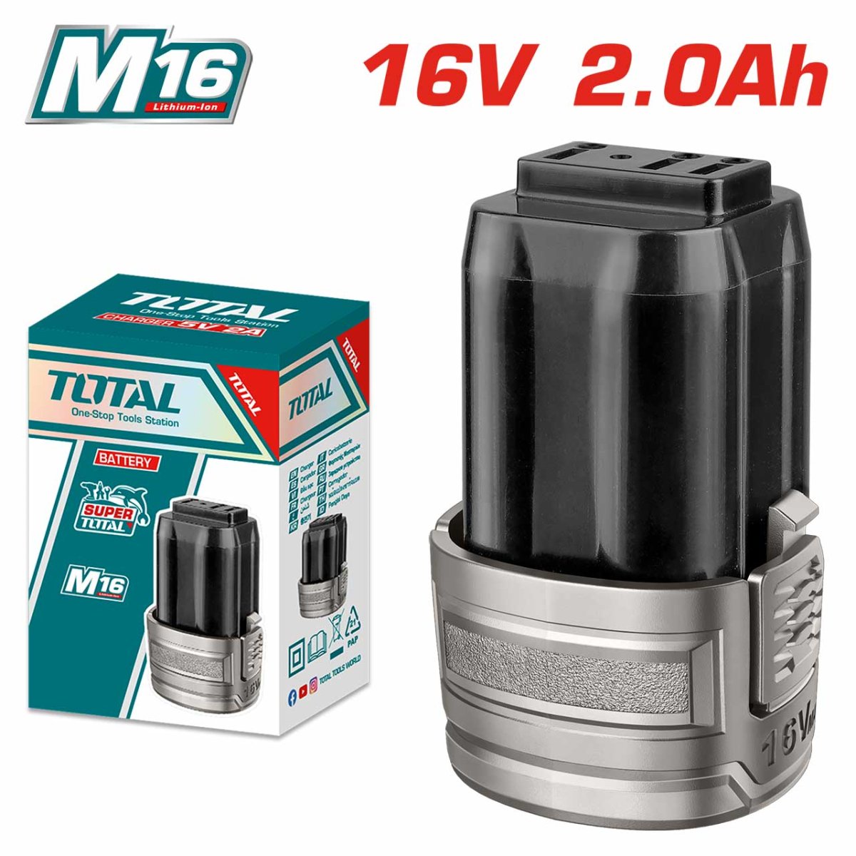 TOTAL YEDEK BATARYA 16V 2,0 AH