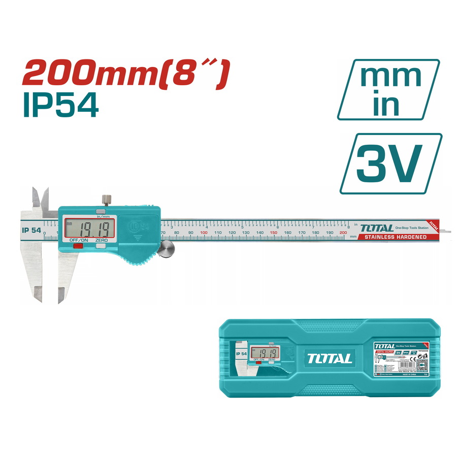 TOTAL DİJİTAL KUMPAS 200 MM
