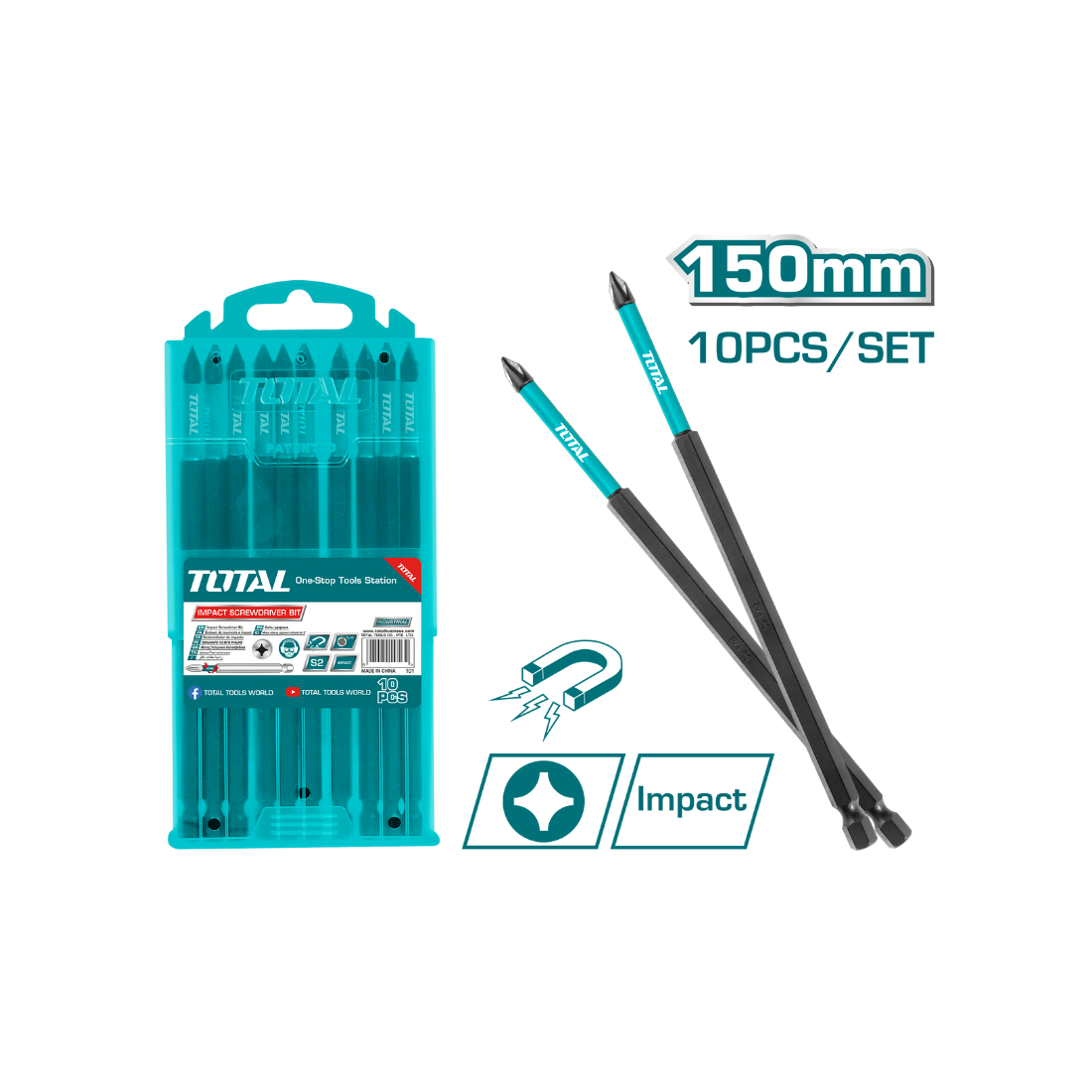 TOTAL DARBELİ PH1X150 MM BİTS UCU