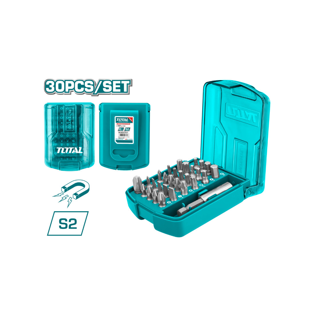 TOTAL 30 PARÇA 25 MM BİTS UÇ SETİ